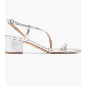 🆕 Stuart Weitzman Aliza Metallic Block Heel Sandals